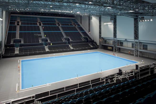 É a primeira Arena a ser construída com o propósito de ser anfitriã de jogos de polo aquático / Foto: Londres 2012 